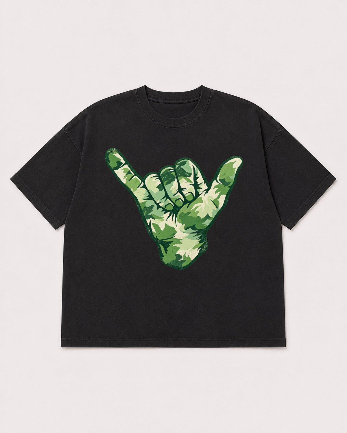 Mockup Boxy Heavyweight Tee Black product