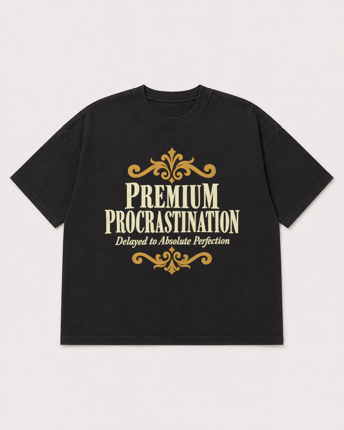 Mockup Boxy Heavyweight Tee Black product