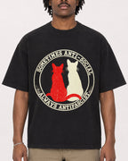 Mockup Boxy Heavyweight Tee Black male close-up 04