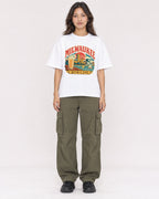 Mockup Boxy Heavyweight Tee White female full-body 02