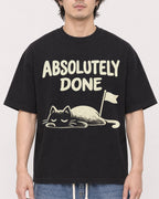 Mockup Boxy Heavyweight Tee Black male close-up 03