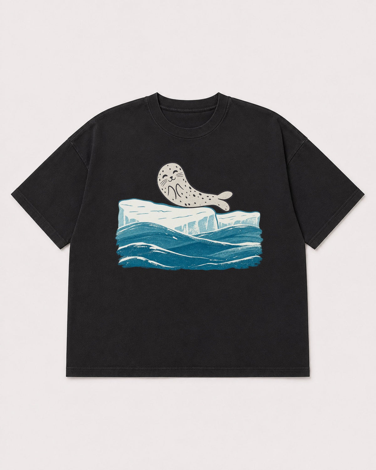 Mockup Boxy Heavyweight Tee Black product