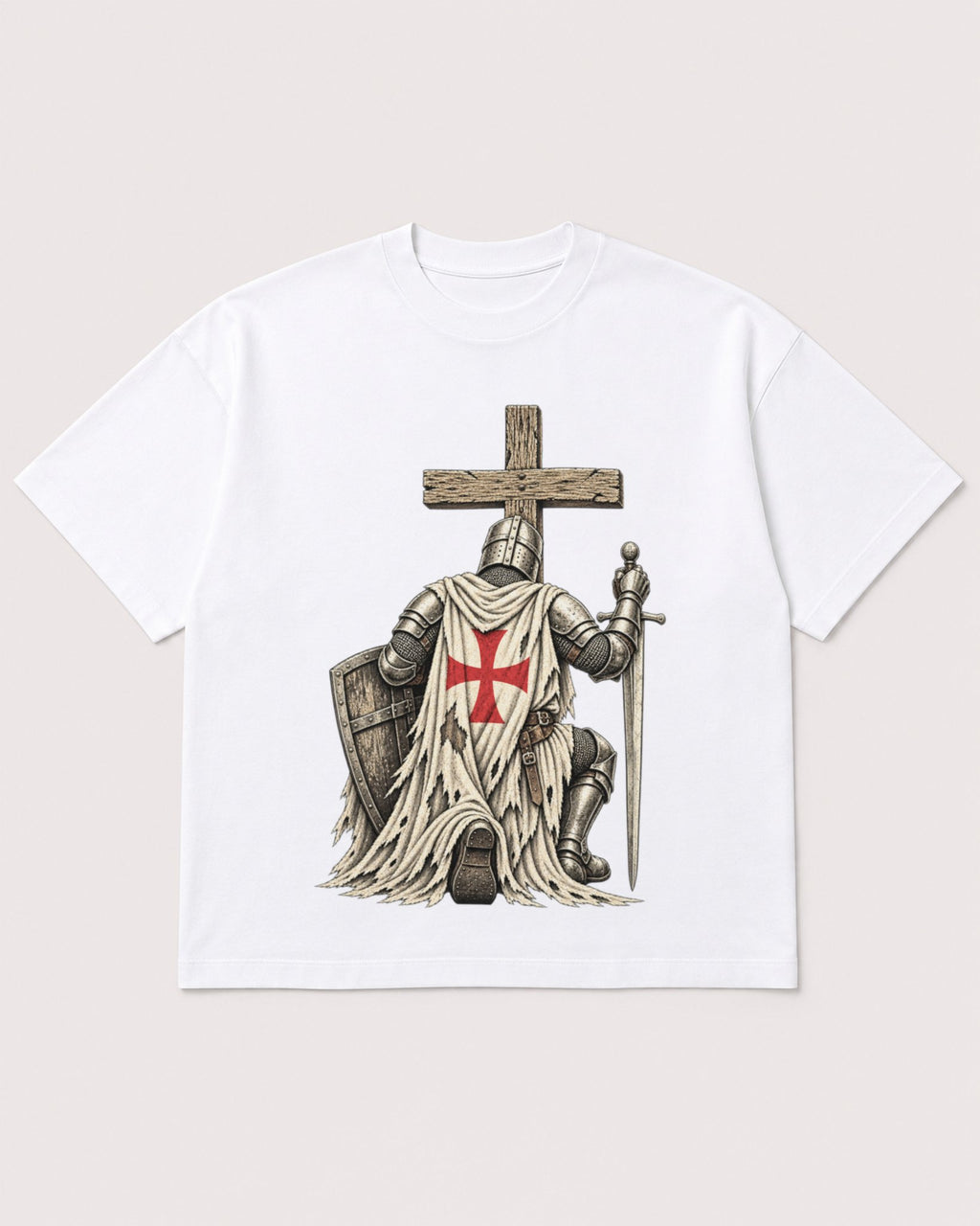 Mockup Boxy Heavyweight Tee White product