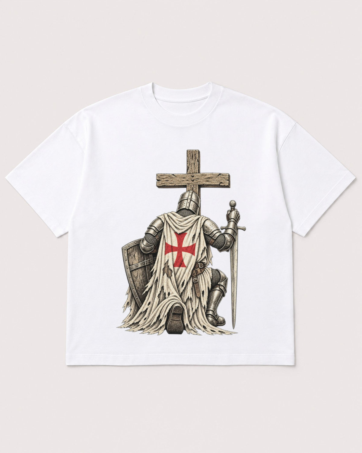Mockup Boxy Heavyweight Tee White product