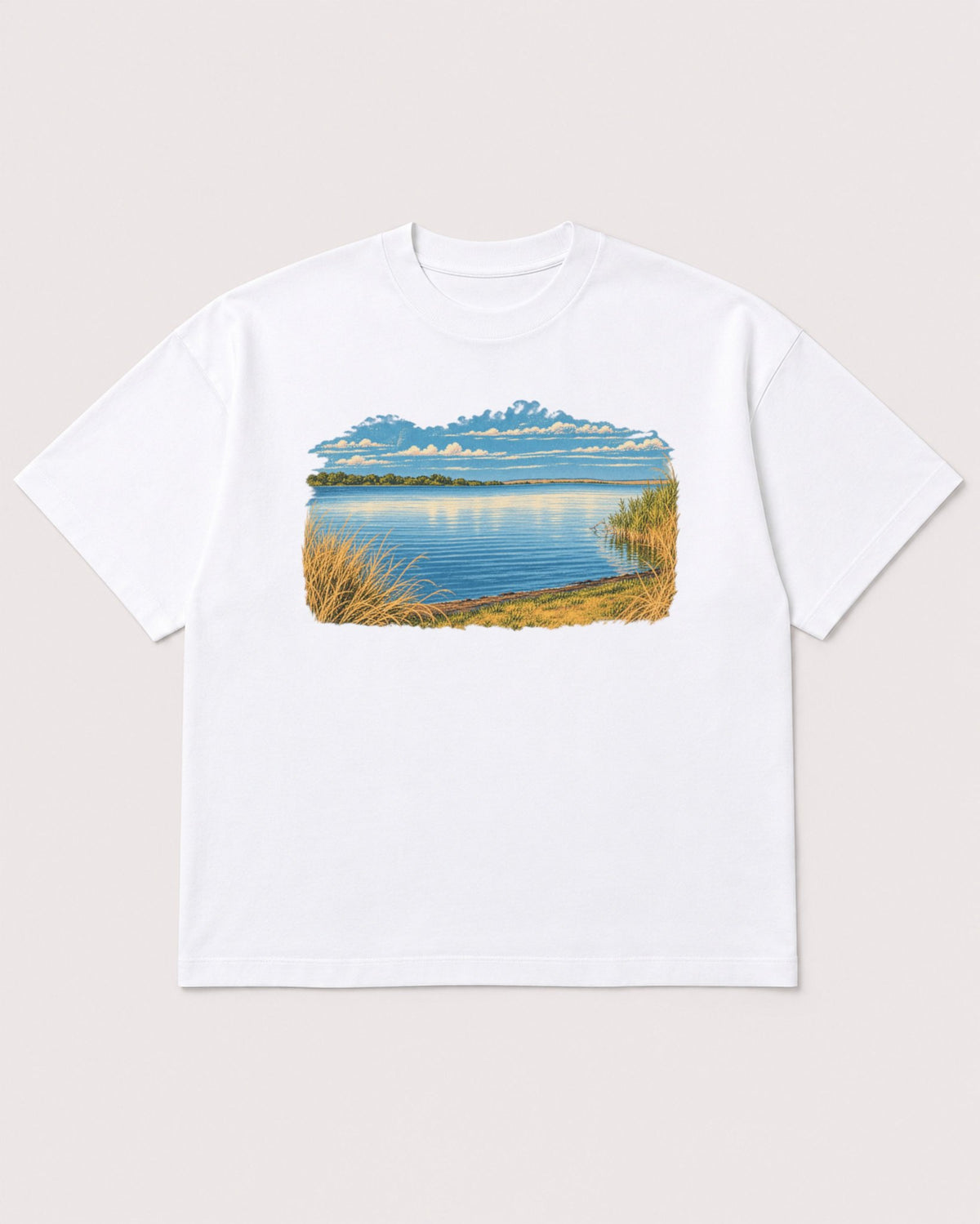 Mockup Boxy Heavyweight Tee White product
