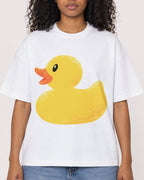 Mockup Boxy Heavyweight Tee White female close-up 05