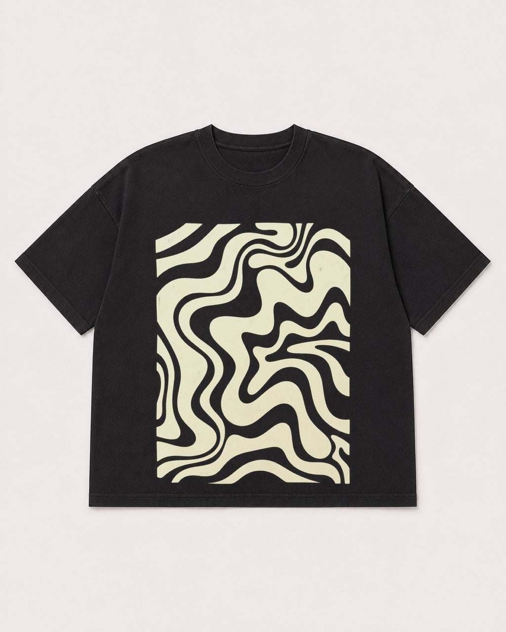 Mockup Boxy Heavyweight Tee Black product