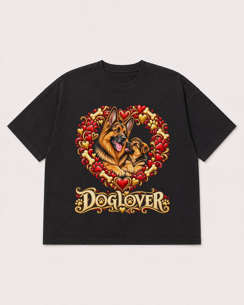 Mockup Boxy Heavyweight Tee Black product