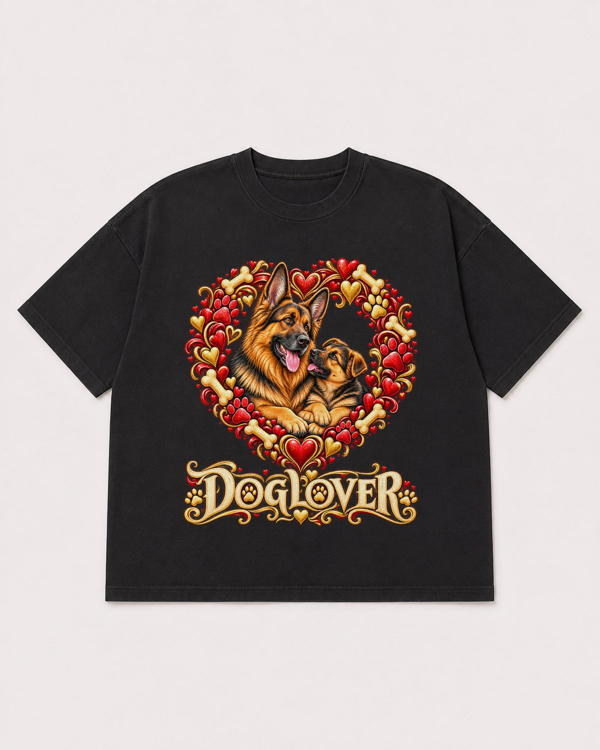 Mockup Boxy Heavyweight Tee Black product