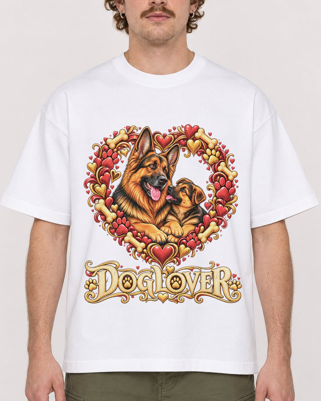 Mockup Boxy Heavyweight Tee White male close-up 09