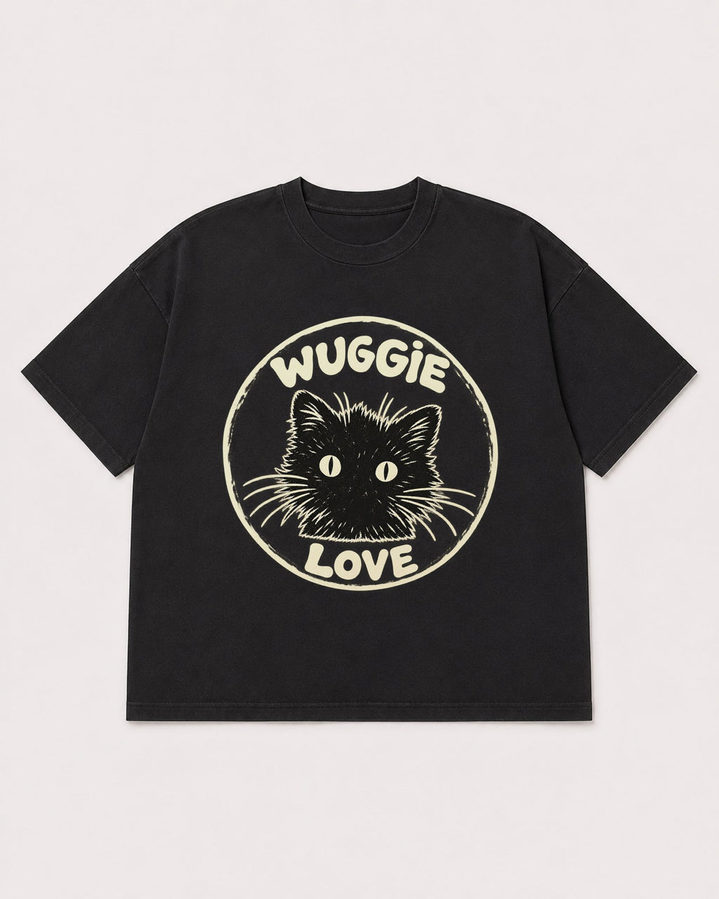 Mockup Boxy Heavyweight Tee Black product