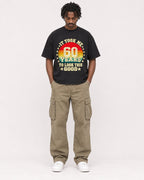 Mockup Boxy Heavyweight Tee Black male full-body 04