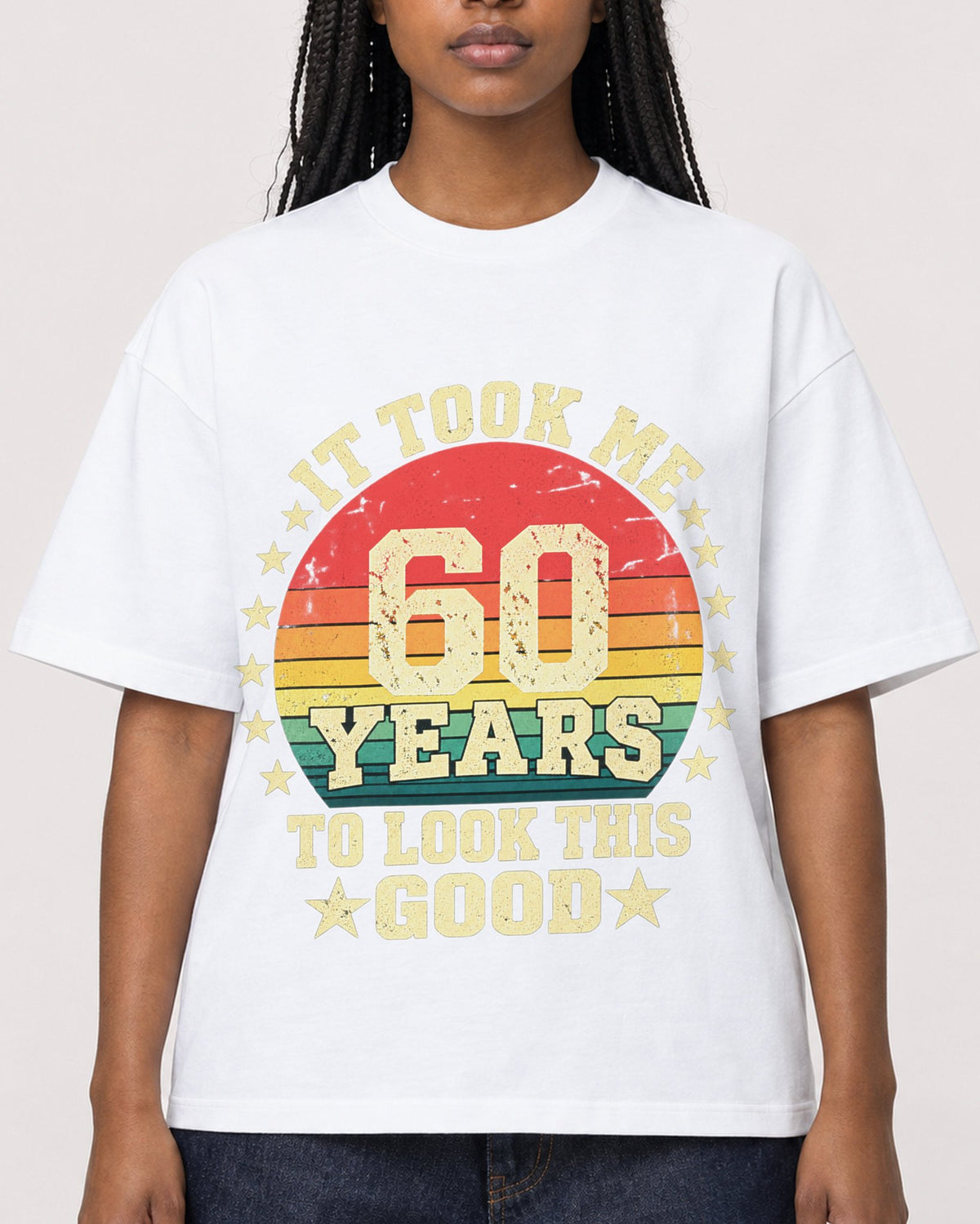 Mockup Boxy Heavyweight Tee White female close-up 04