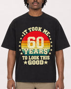 Mockup Boxy Heavyweight Tee Black male close-up 04
