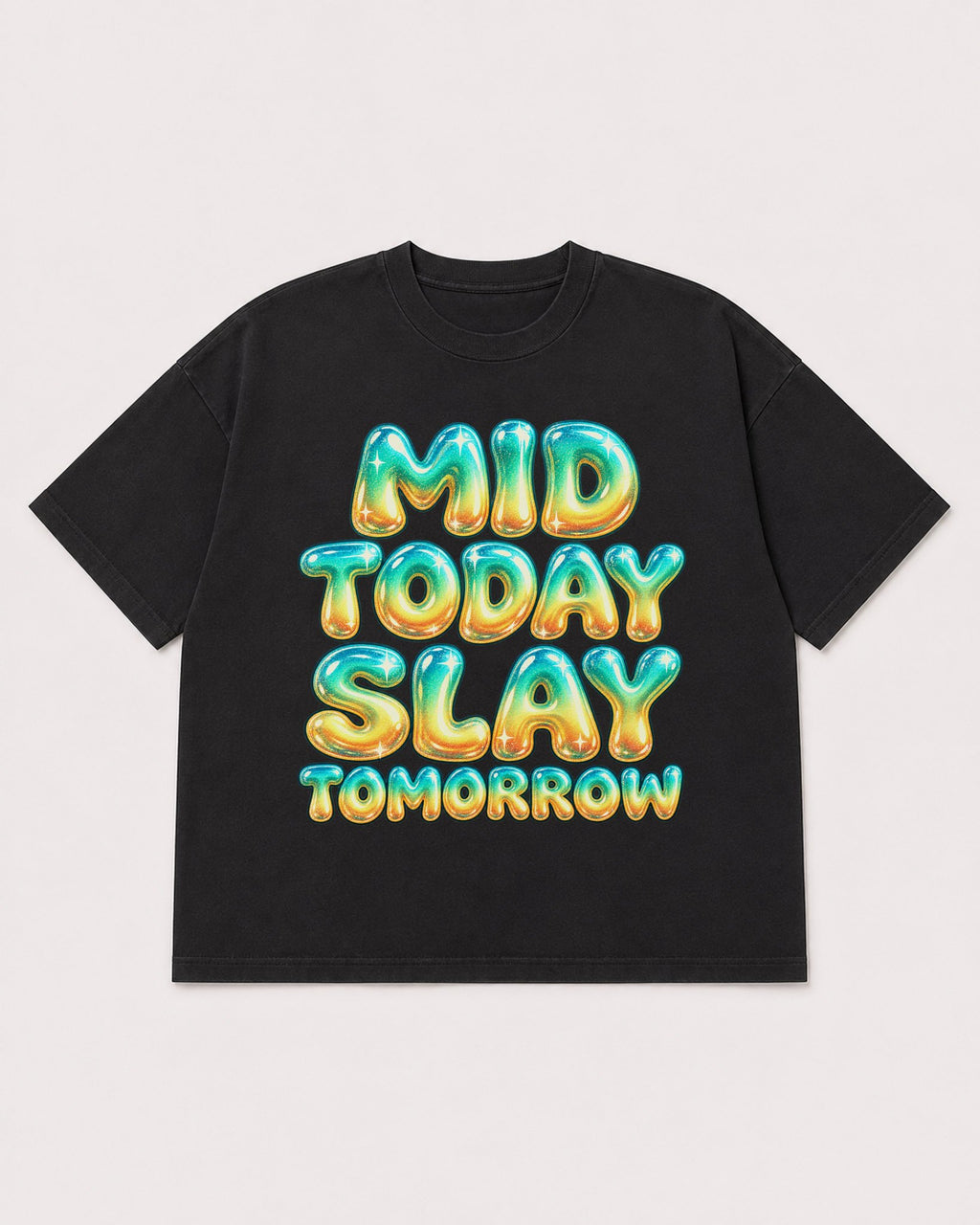 Mockup Boxy Heavyweight Tee Black product