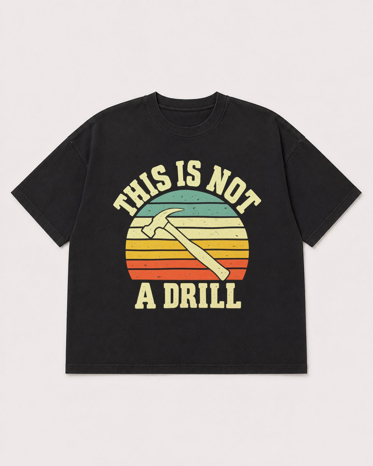 Mockup Boxy Heavyweight Tee Black product