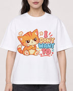 Mockup Boxy Heavyweight Tee White female close-up 03