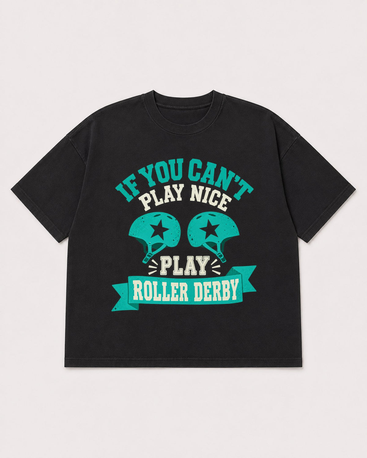 Mockup Boxy Heavyweight Tee Black product