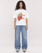 Mockup Boxy Heavyweight Tee White female full-body 10