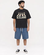 Mockup Boxy Heavyweight Tee Black male full-body 07