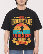 Mockup Boxy Heavyweight Tee Black male close-up 03