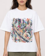 Mockup Boxy Heavyweight Tee White female close-up 02