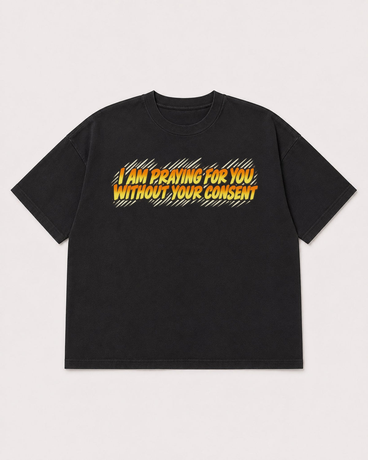 Mockup Boxy Heavyweight Tee Black product