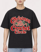 Mockup Boxy Heavyweight Tee Black male close-up 01