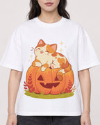 Mockup Boxy Heavyweight Tee White female close-up 03