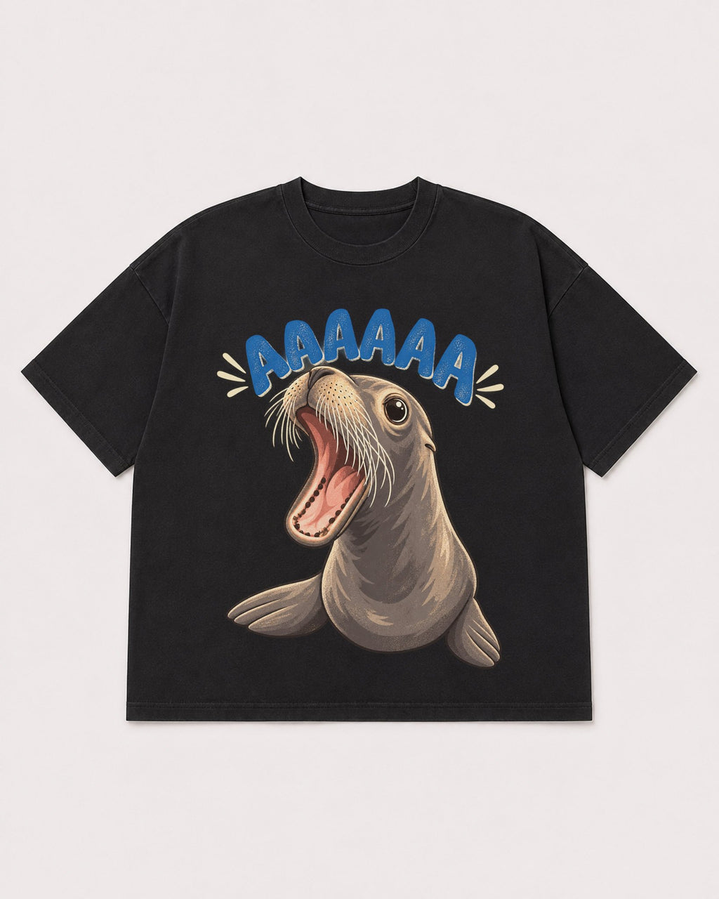 Mockup Boxy Heavyweight Tee Black product