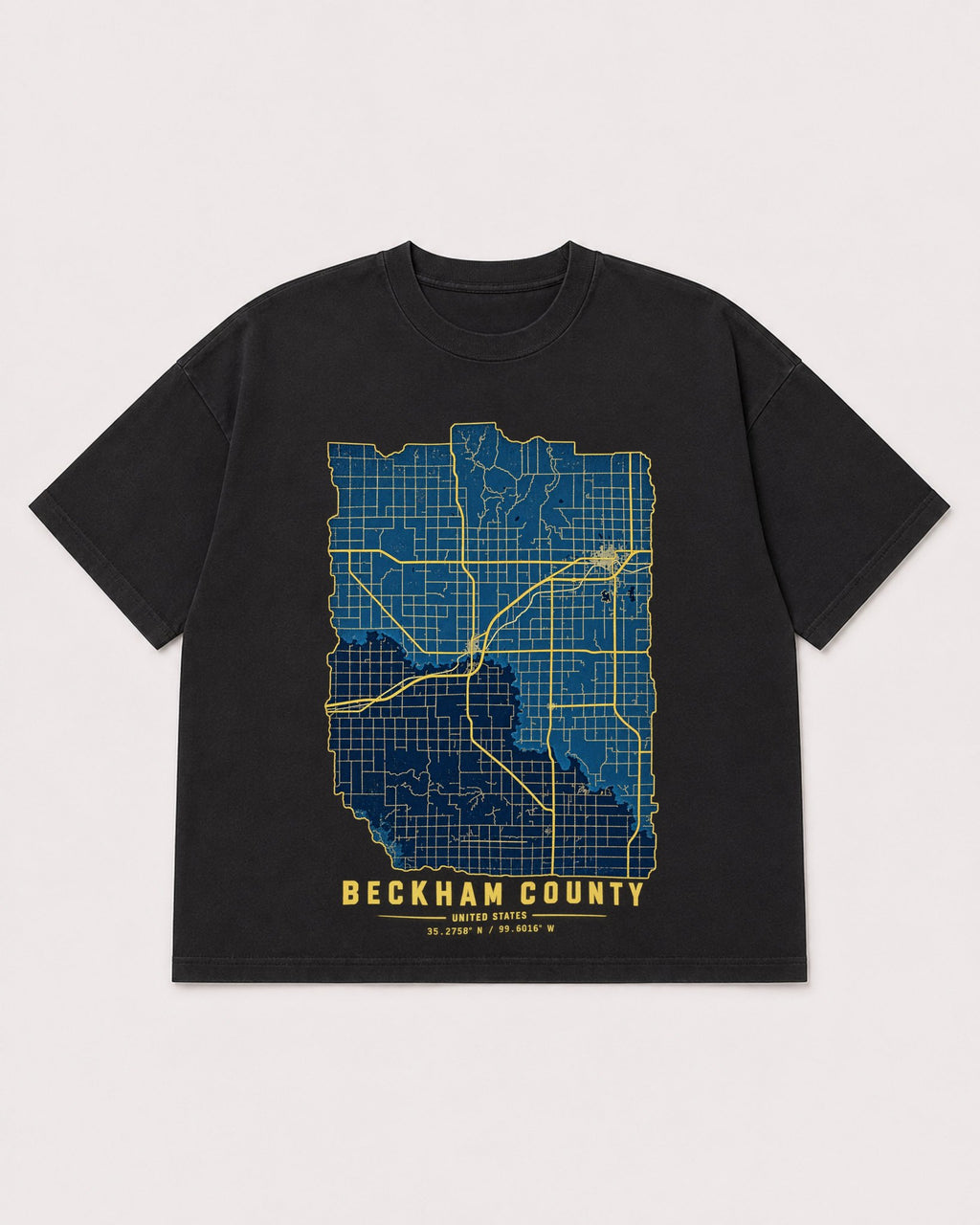 Mockup Boxy Heavyweight Tee Black product