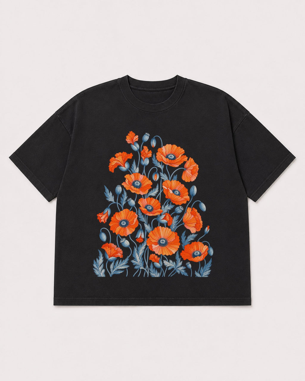 Mockup Boxy Heavyweight Tee Black product
