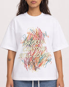 Mockup Boxy Heavyweight Tee White female close-up 06