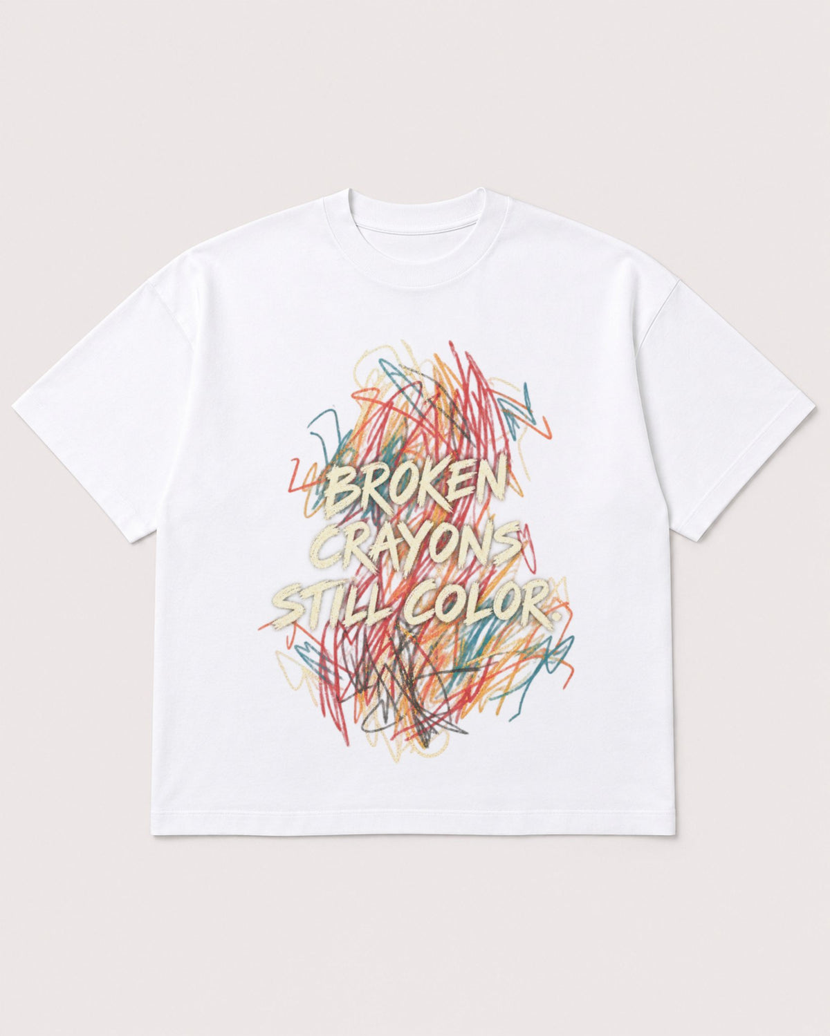 Mockup Boxy Heavyweight Tee White product