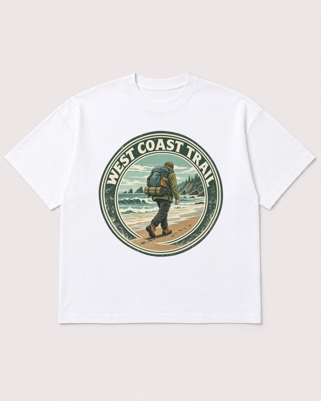 Mockup Boxy Heavyweight Tee White product