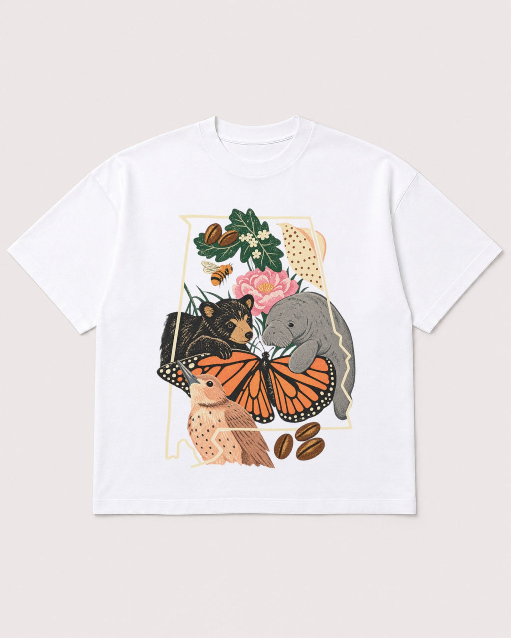Mockup Boxy Heavyweight Tee White product