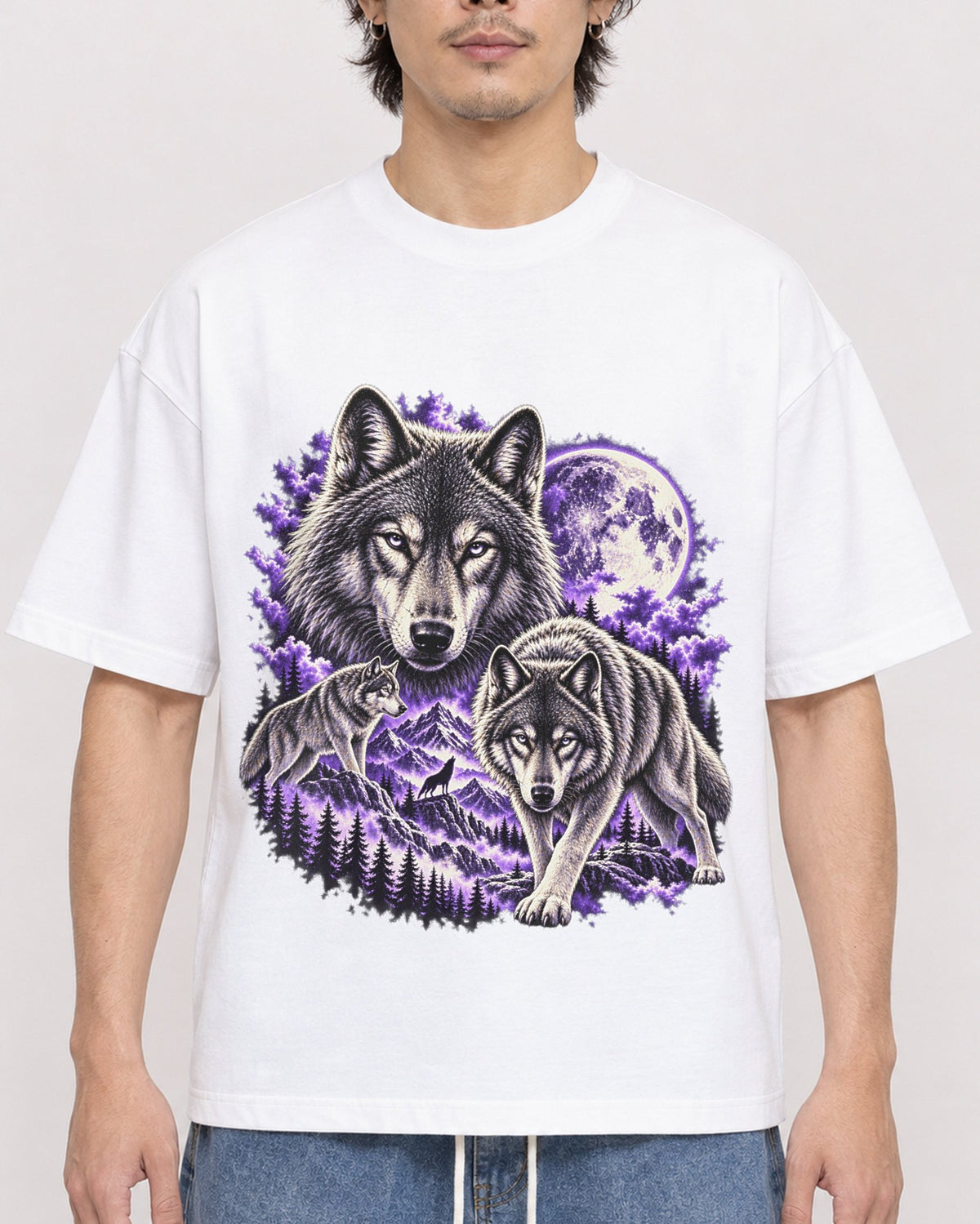 Mockup Boxy Heavyweight Tee White male close-up 03