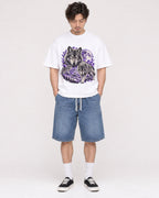 Mockup Boxy Heavyweight Tee White male full-body 03