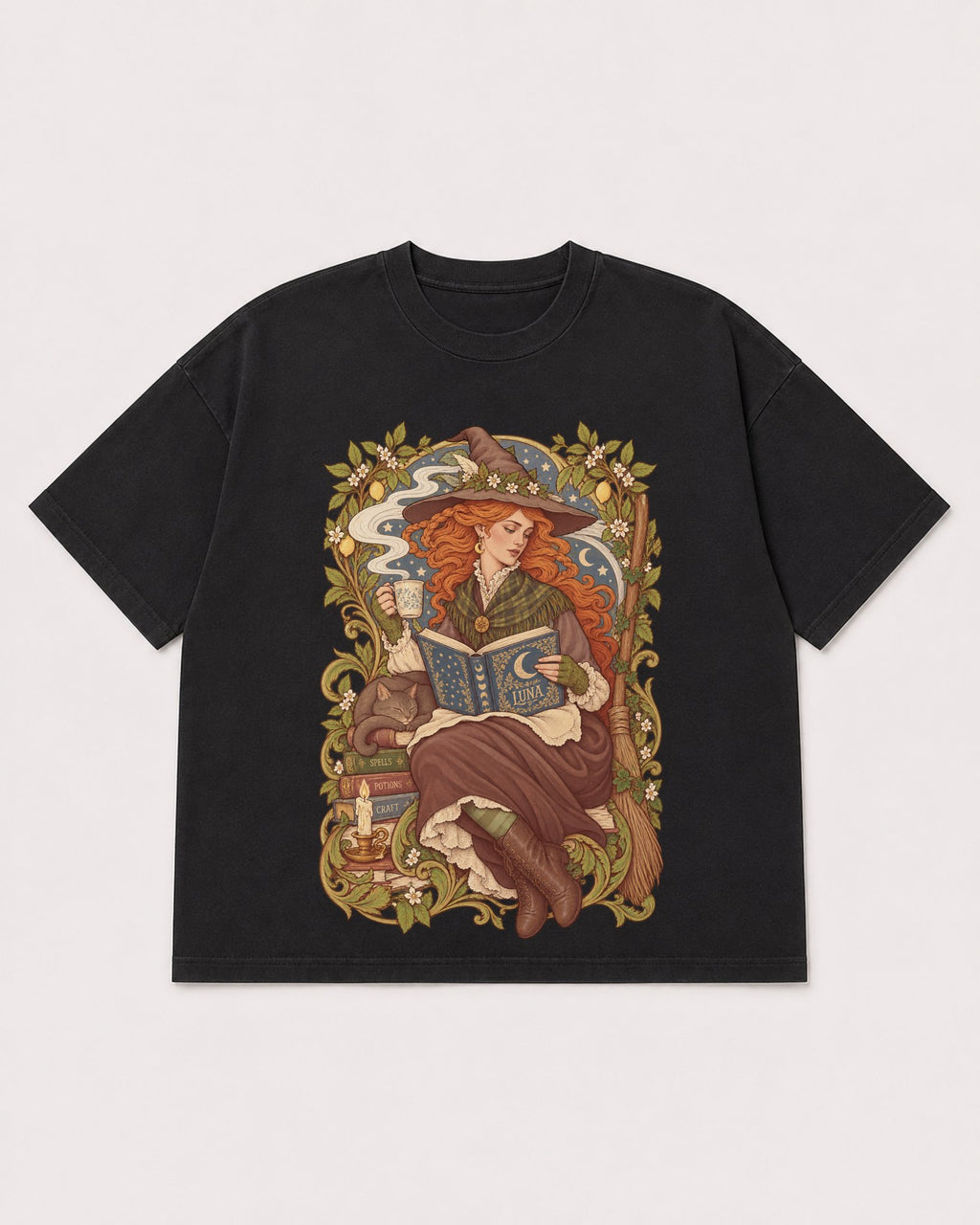 Mockup Boxy Heavyweight Tee Black product