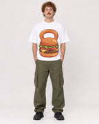 Mockup Boxy Heavyweight Tee White male full-body 09