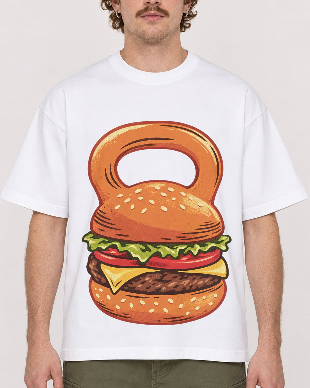 Mockup Boxy Heavyweight Tee White male close-up 09