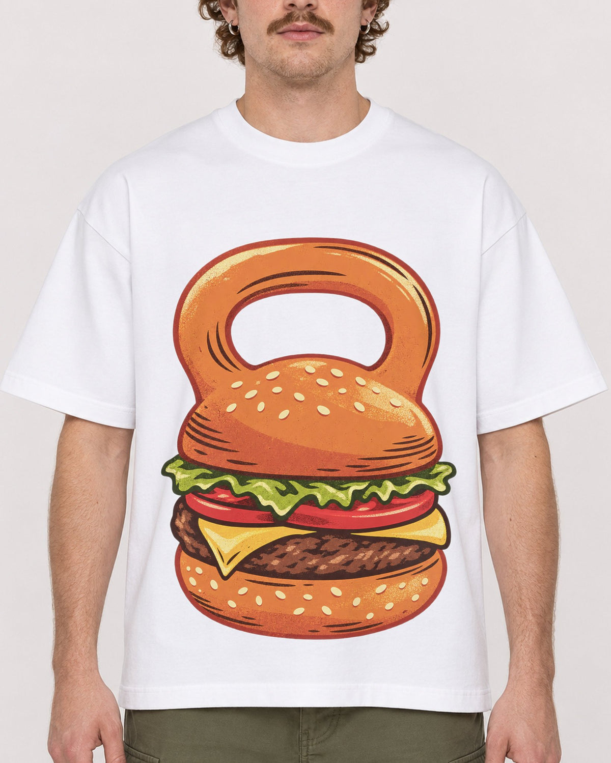 Mockup Boxy Heavyweight Tee White male close-up 09