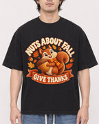 Mockup Boxy Heavyweight Tee Black male close-up 03