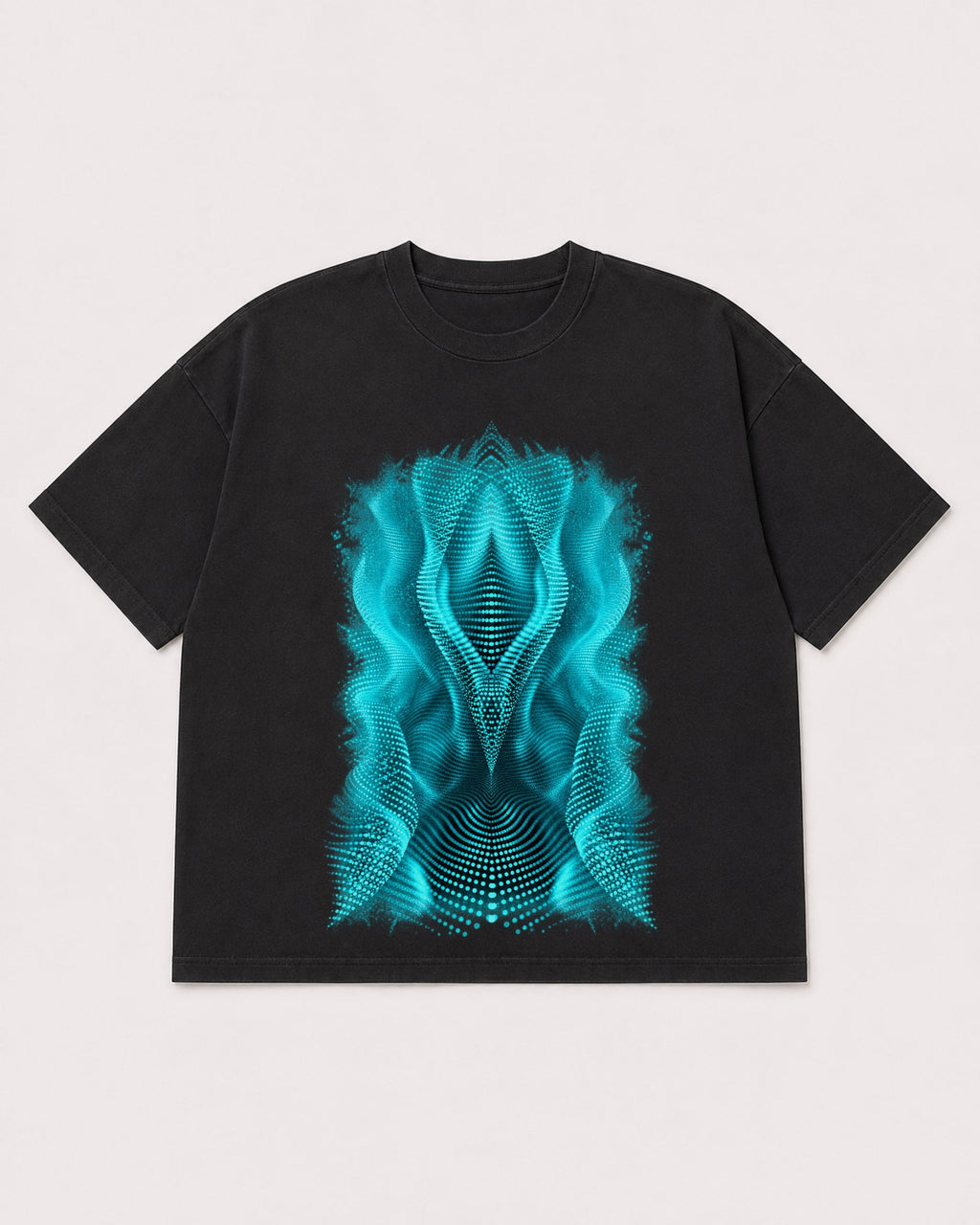 Mockup Boxy Heavyweight Tee Black product