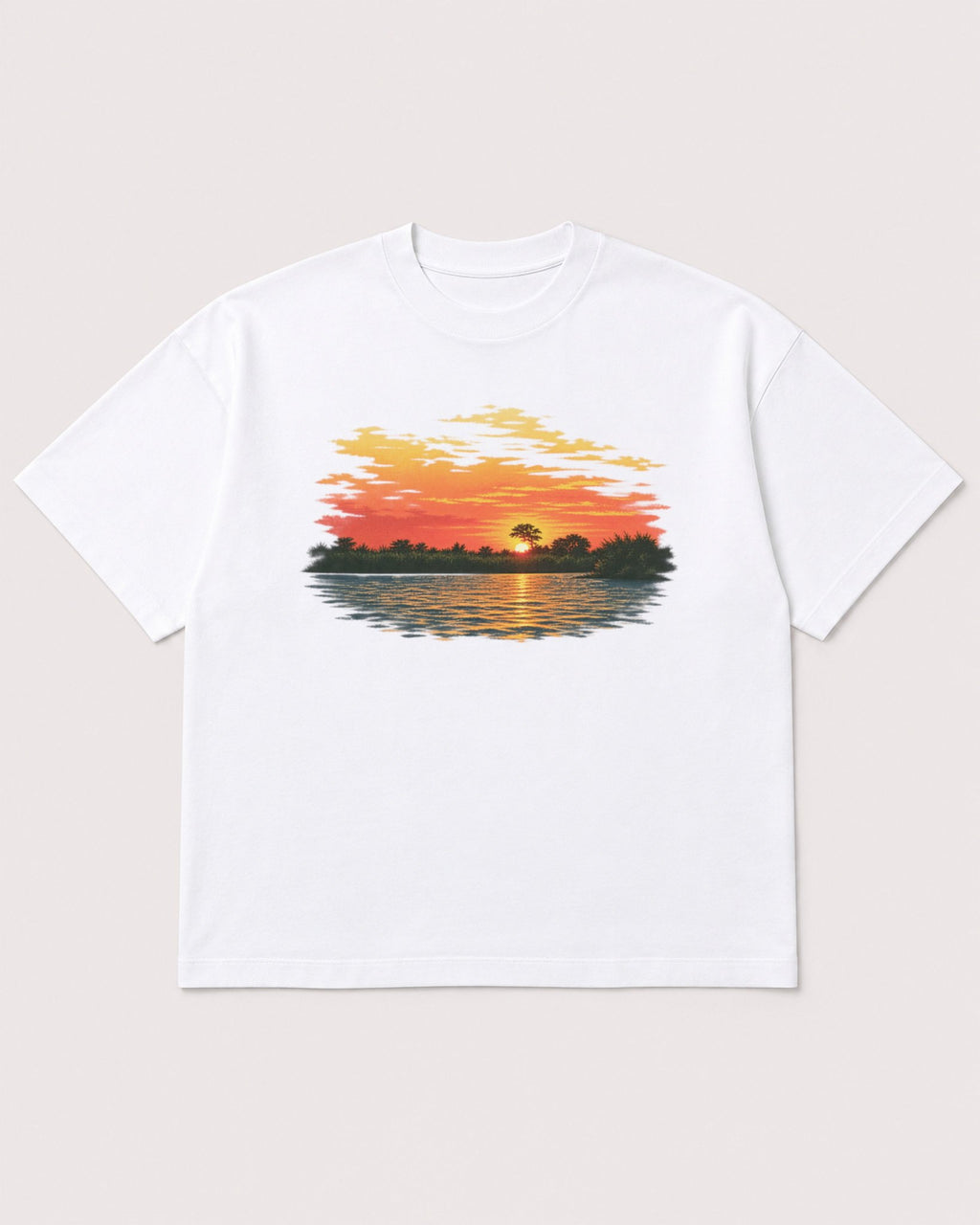 Mockup Boxy Heavyweight Tee White product