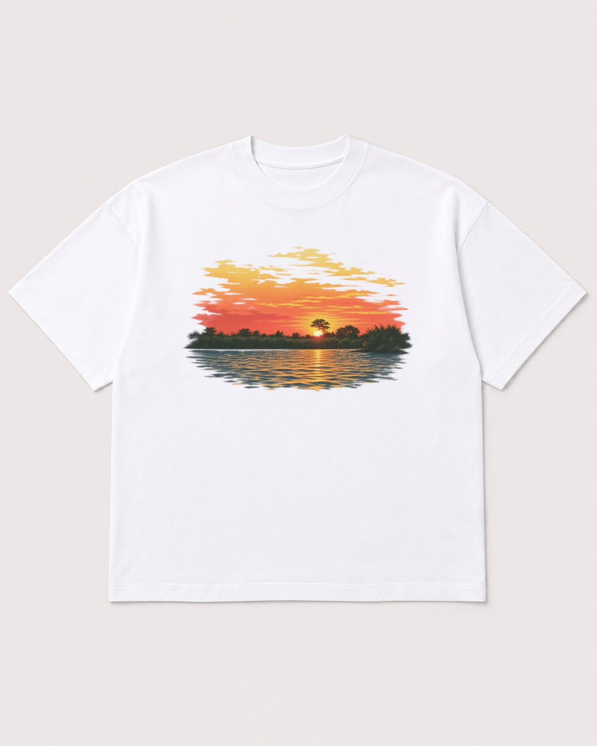 Mockup Boxy Heavyweight Tee White product