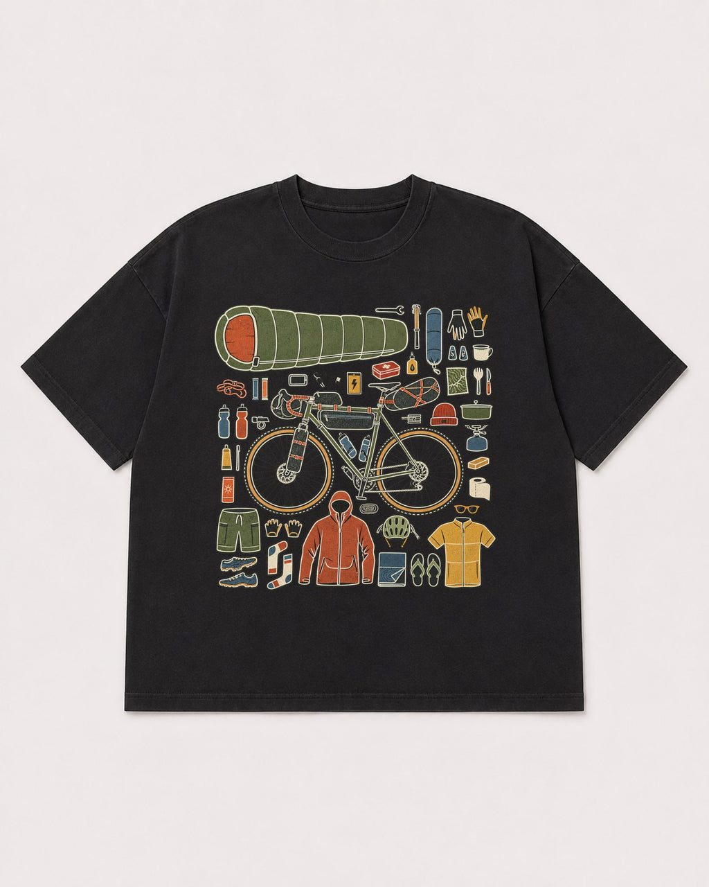 Mockup Boxy Heavyweight Tee Black product