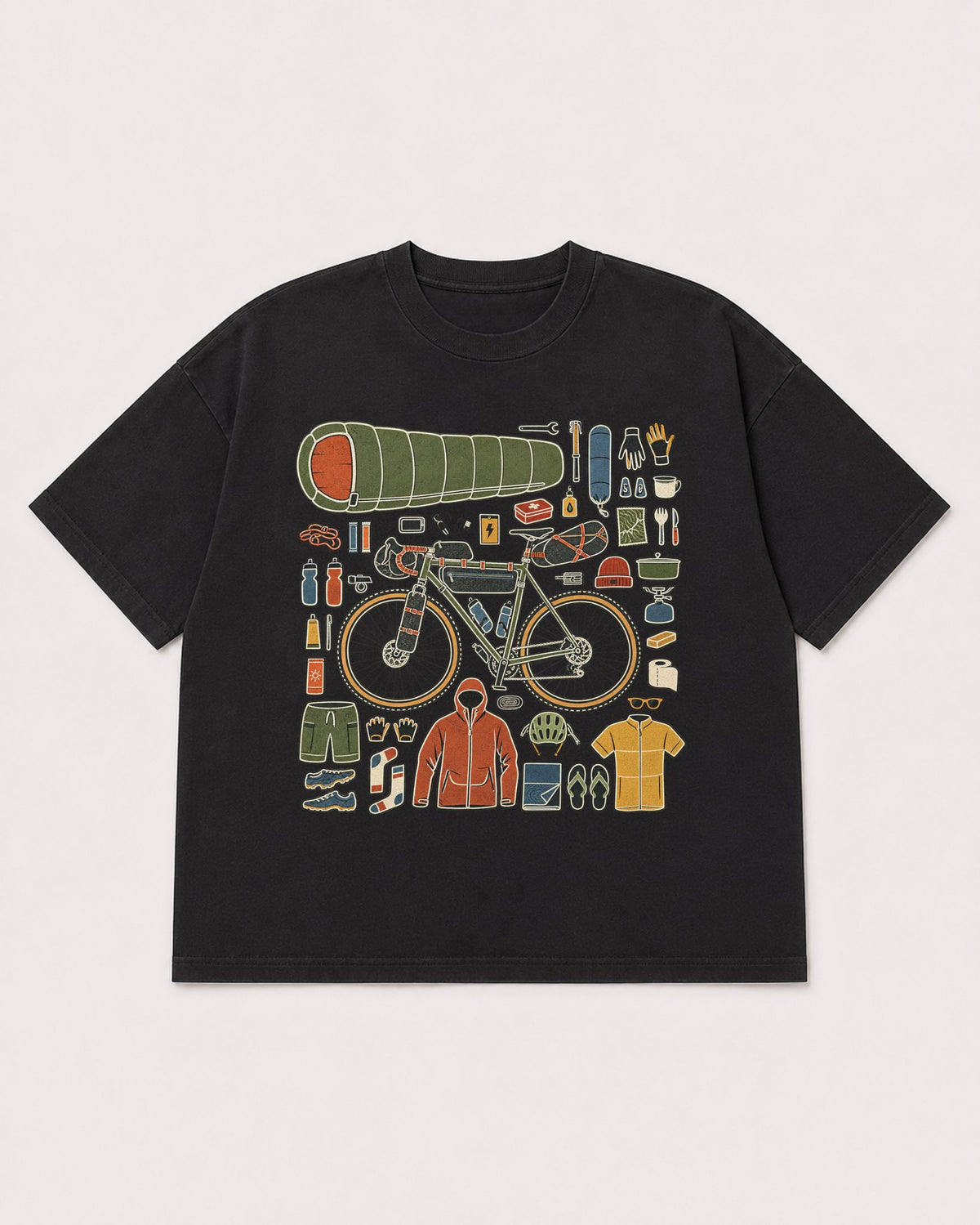 Mockup Boxy Heavyweight Tee Black product