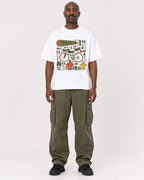 Mockup Boxy Heavyweight Tee White male full-body 44