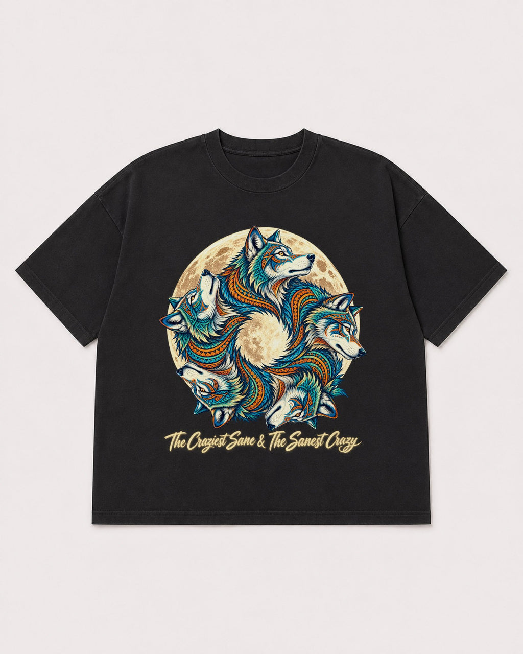 Mockup Boxy Heavyweight Tee Black product